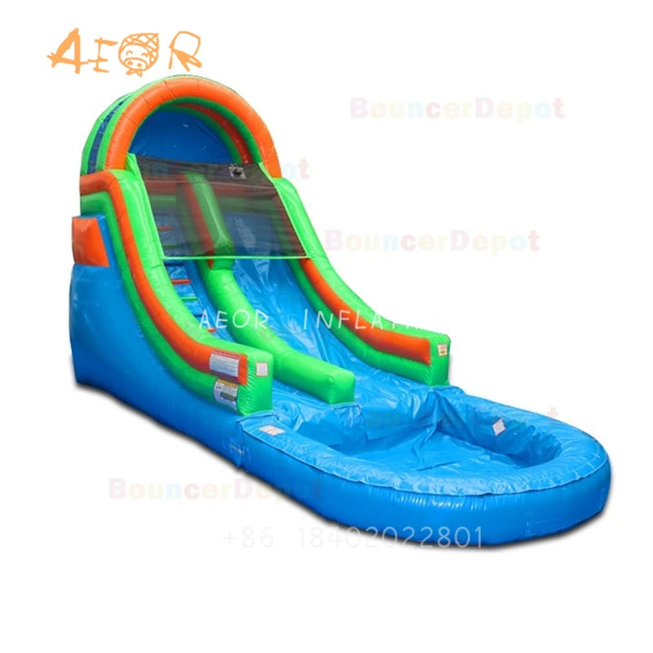 Hot Sale Inflatable Water Slide Jumping Bouncy Castle With Pool summer inflatable wet slide with pool