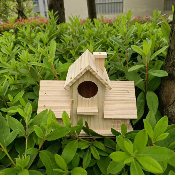 Wooden Bird Nest Outdoor Parrot House Weatherproof