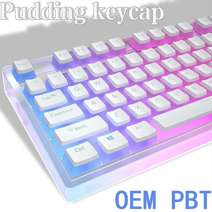 129Keys Keyboard Keycap OEM Profile PBT Material Key Cap