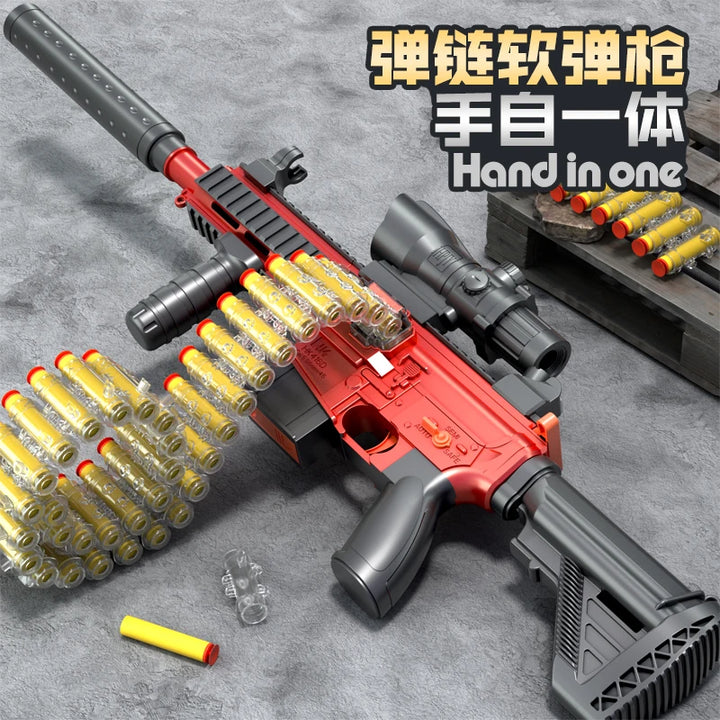 Hand Self Integrated Safety Soft Bullet Toy Gun M416 Classic Outdoor Toy for Boys with Battery