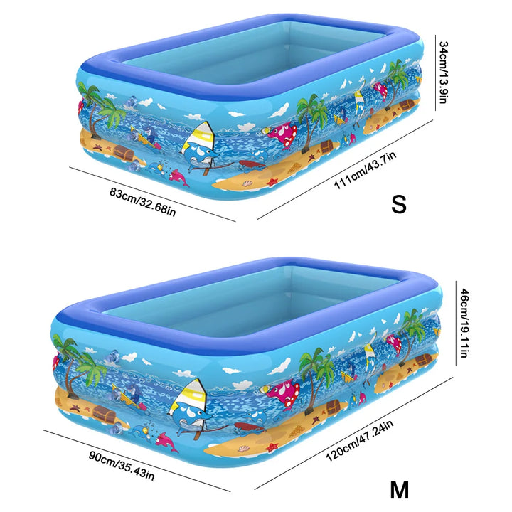 Inflatable Swimming Pool Large Family Pools Adult Children's Swimming Pool for Kids Baby Bathtub Summer Outdoor Water Play Toys