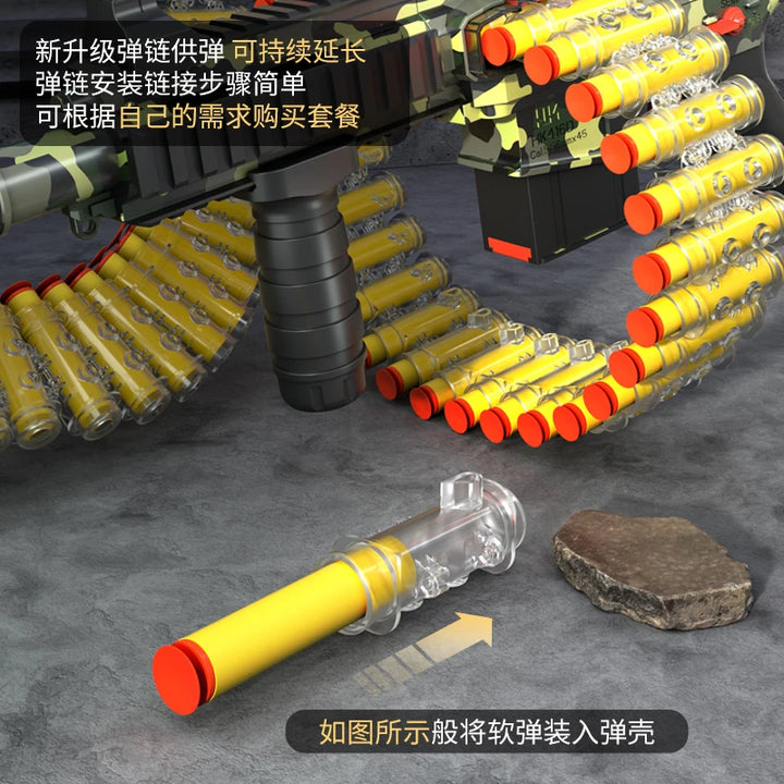 Hand Self Integrated Safety Soft Bullet Toy Gun M416 Classic Outdoor Toy for Boys with Battery