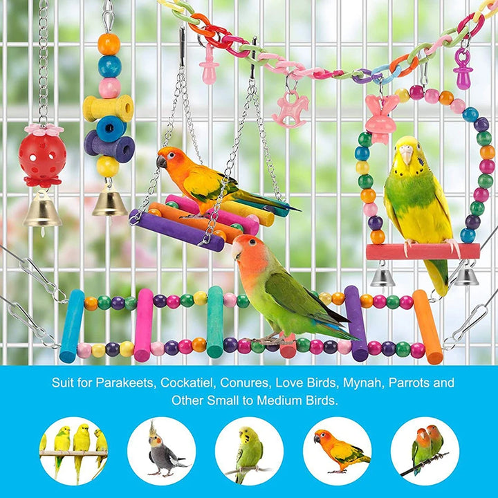 Bird Cage Toys for Parrots