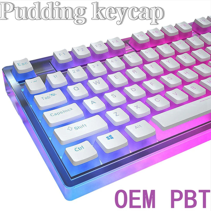 129Keys Keyboard Keycap OEM Profile PBT Material Key Cap