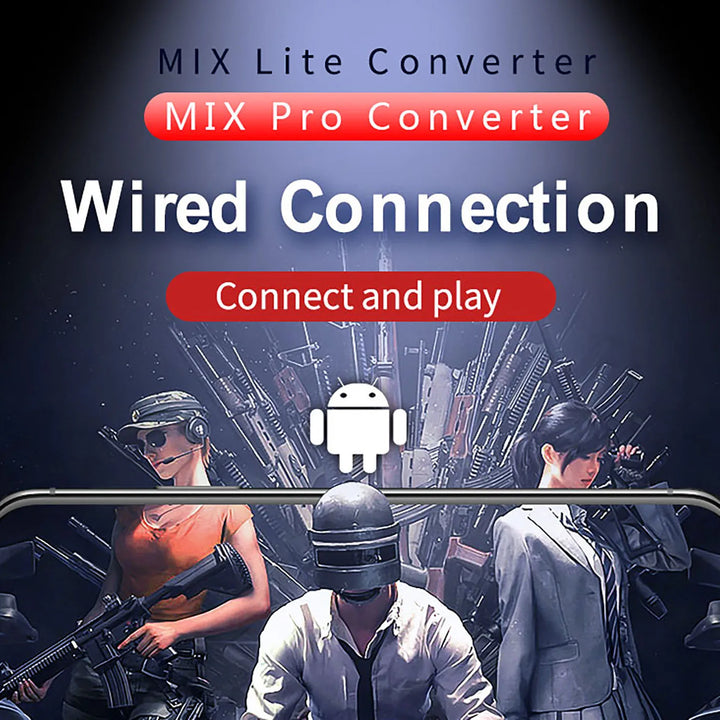 Mix Por/Lite PUBG Gaming Keyboard Mouse Combo Mobile Keyboard and Mouse Converter Mobile Game Controller for Android IOS IPad