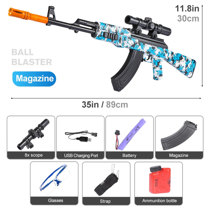 M416 Electric Blaster Gun Set, High Precision Shooting Toy, Perfect Outdoor Toy Gift for Birthday (Bullets Excluded)