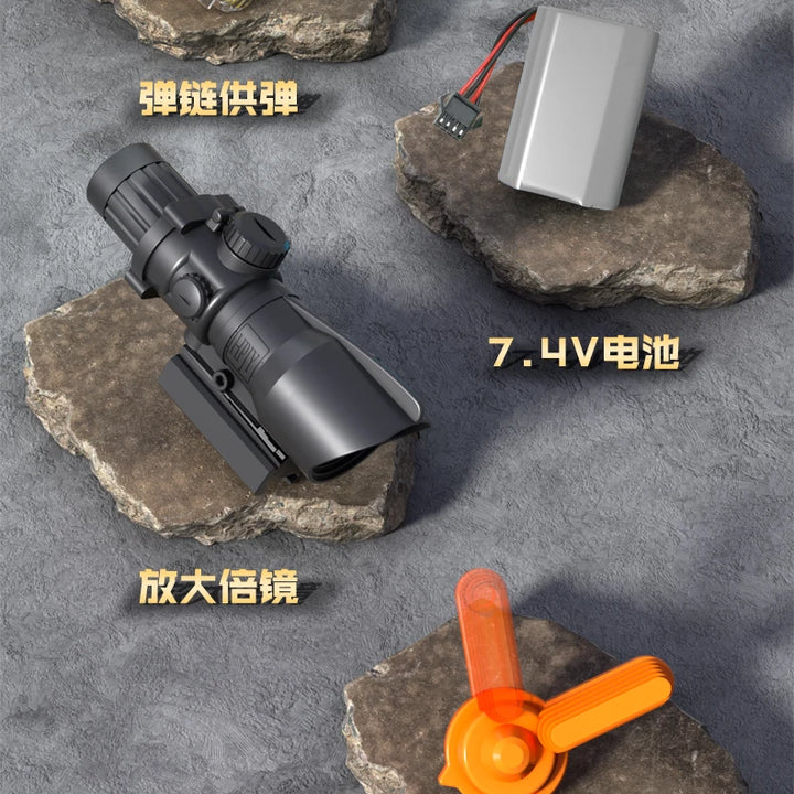 Hand Self Integrated Safety Soft Bullet Toy Gun M416 Classic Outdoor Toy for Boys with Battery