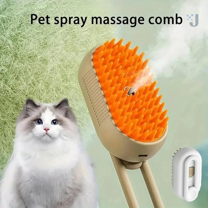 Cat Dog Pet Spray Massage Brush 3 in 1